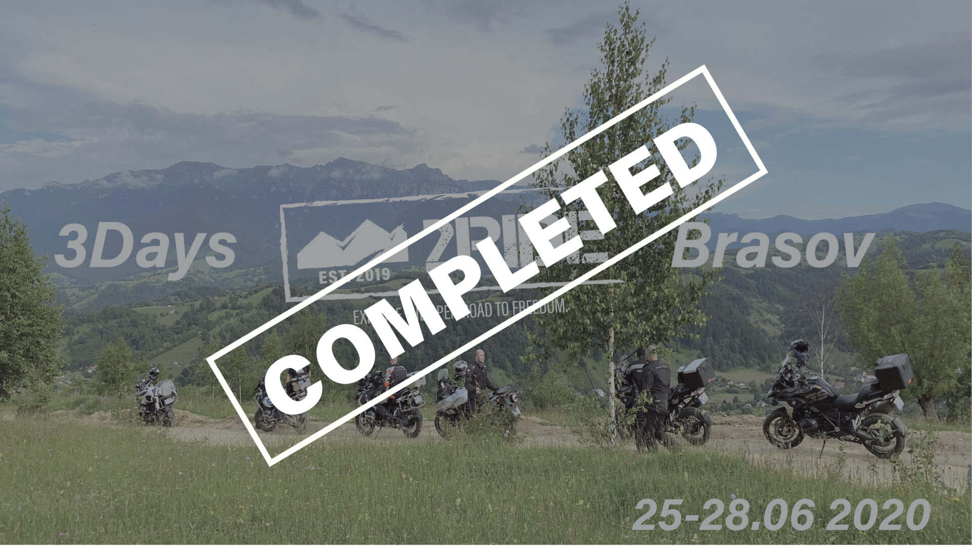Offroad motorcycle tour in Brasov area